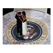 Baile de Barack y de Michelle Obama en la bola ina Postales