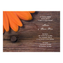 Baile de fin de curso menor/mayor del país anaranj invitaciones personalizada