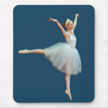 Baile de la bailarina en Mousepad azul
