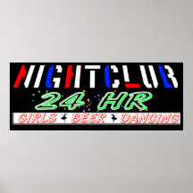 Baile de la cerveza de los chicas del POSTER 24HR 