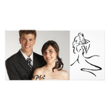 Baile de los pares del vintage de Photocard Tarjetas Fotográficas Personalizadas