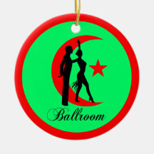 Baile de salón de baile ornaments para arbol de navidad