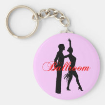 Baile de salón de baile llavero personalizado