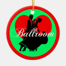 Baile de salón de baile ornamento de navidad
