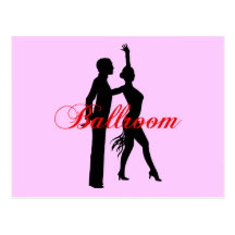 Baile de salón de baile tarjeta postal