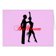 Baile de salón de baile tarjeton