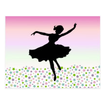 Baile entre las estrellas - puesta del sol rosada postales