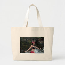 Baile indio de la mujer bolsa lienzo