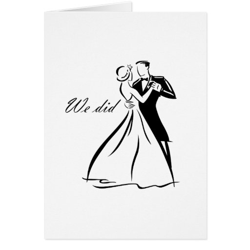 Baile pasado de moda de los pares del boda felicitación