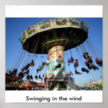Balanceo en el viento poster