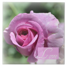 Baldosa cerámica del amor color de rosa romántico azulejos