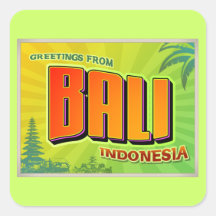 BALI CALCOMANIA CUADRADA PERSONALIZADA