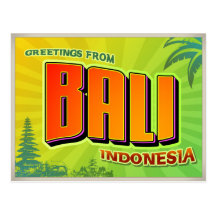 BALI TARJETA POSTAL