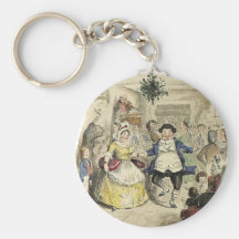 Ball de Sr. Fezziwig, un villancico del navidad Llavero Personalizado