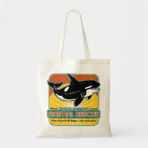 Ballena animal del rescate bolsa