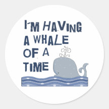 Ballena de una época pegatinas  