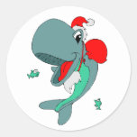 Ballena del navidad etiqueta