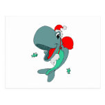 Ballena del navidad tarjetas postales