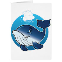 Ballena feliz tarjetas