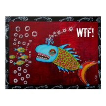 ¡Ballena fresca - WTF! Postal