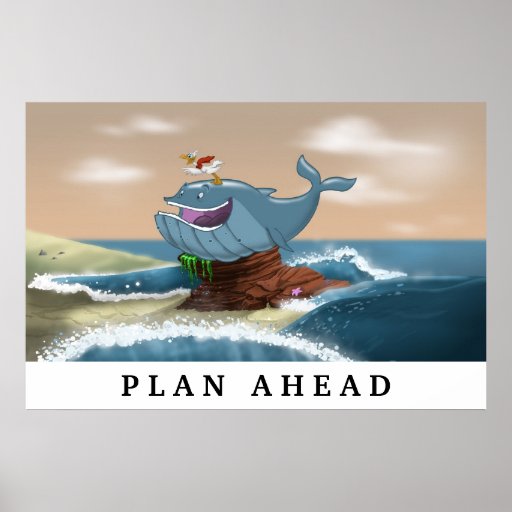 Ballena varada - poster de motivación