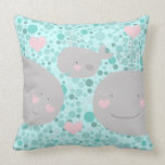 Ballenas del peekaboo cojin
