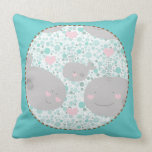 Ballenas del peekaboo cojines