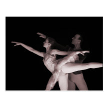 Ballet - danza Partners 2 - rojo Tarjeta Postal
