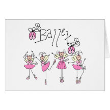 Ballet de hadas del ángel tarjeta