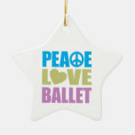 Ballet del amor de la paz adorno de navidad