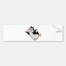 Ballet del pingüino etiqueta de parachoque