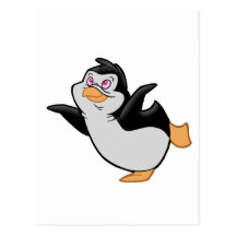 Ballet del pingüino tarjeta postal
