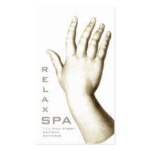 BALNEARIO elegante de la mano y del pie, manicura, Plantillas De Tarjetas De Visita