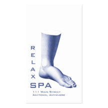 BALNEARIO elegante de la mano y del pie, manicura, Tarjeta De Visita