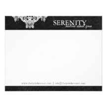 Balneario y salón elegantes Notecards Anuncio Personalizado