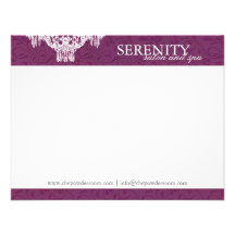Balneario y salón elegantes Notecards Comunicados Personales