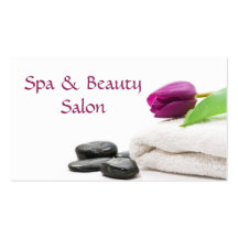 Balneario y tarjeta de visita del salón de belleza