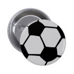 balón de fútbol blanco negro pin