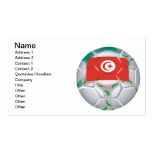 Balón de fútbol de Tunisan Tarjeta De Negocio