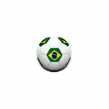 Balón de fútbol esculpido del Brasil Escultura Fotográfica