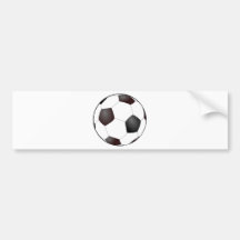 Balón de fútbol etiqueta de parachoque