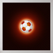 Balón de fútbol (fútbol) posters