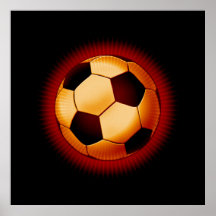 Balón de fútbol (fútbol) posters
