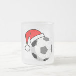 Balón de fútbol (gorra de Santa) Taza De Café