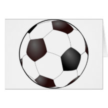 Balón de fútbol tarjetón