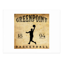 Baloncesto 1894 de Greenpoint Nueva York Tarjetas Postales