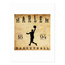 Baloncesto 1894 de Harlem Nueva York Postal