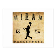 Baloncesto 1894 de Hiram Ohio Postal