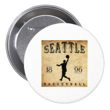 Baloncesto 1896 de Seattle Washington Pins