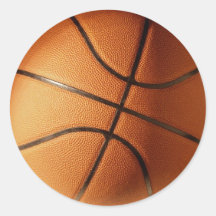 BALONCESTO CLÁSICO ETIQUETAS REDONDAS